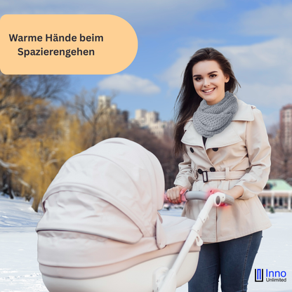 Griffheizung FingerHEAT™ für den Kinderwagen, Muff Kombination möglich, Kinderwagen Handwärmer